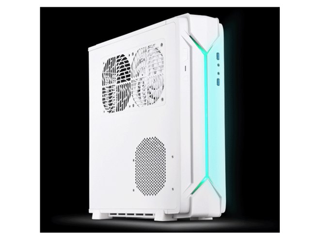 Silver Stone、Mini-ITX対応スリムPCケース「SST-RVZ03」ホワイト