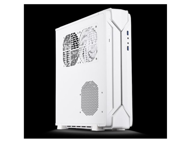 Silver Stone、Mini-ITX対応スリムPCケース「SST-RVZ03」ホワイト