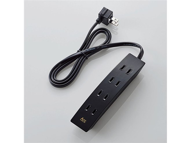 （まとめ）5個セットエレコム モバイル電源タップ T-M303WH T-M303WHX5〔×2セット〕