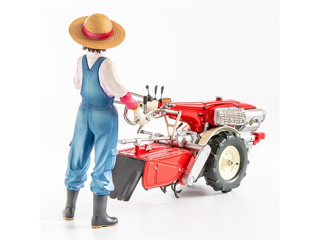 ホンダの耕耘機「F90」と作業着orタンクトップ姿の農ガール「みのり