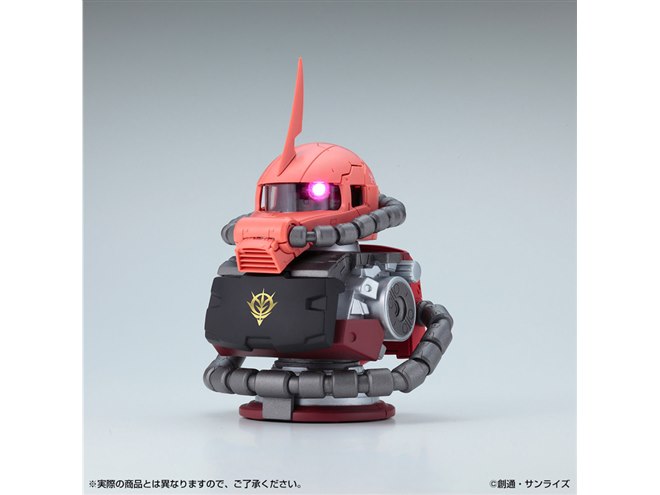 機動戦士ガンダム シャア専用ザク ライト　ヘッド　モノアイ モノアイが光り起動音が鳴る、ザクヘッドに新規造形「シャア専用