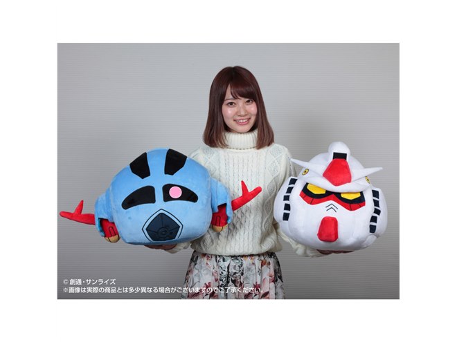 BANDAI - クッション ガンダム ジオング ア・バオア・クー戦で活躍したMS「ガンダム」「ジオング」の頭部