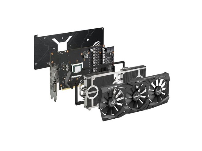 ASUS、オーバークロック対応の「Radeon RX Vega 64」搭載ビデオカード