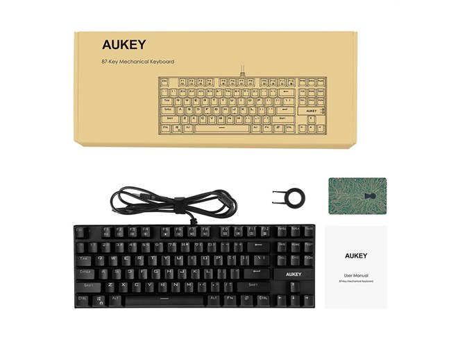 AUKEY、87キー配列の青軸メカニカルキーボード「KM-G9」 - 価格.com