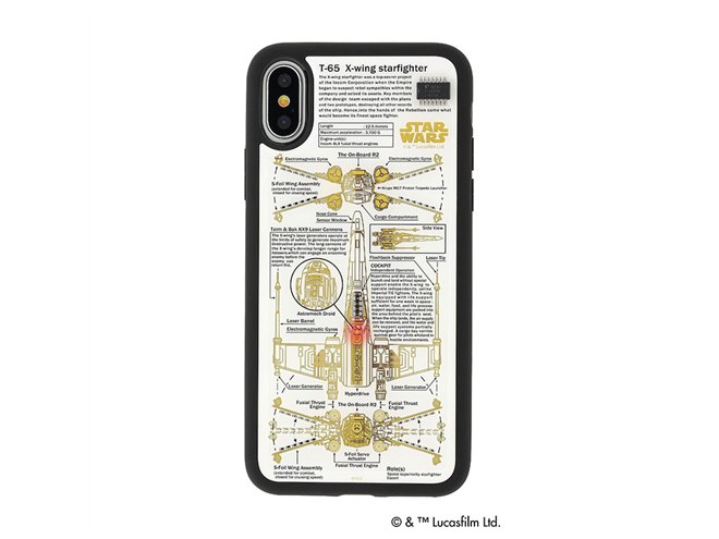 スター・ウォーズ T-65 X-wing ケース iPhone 電池無しでLEDが光るギミックを搭載！スター・ウォーズの 「X