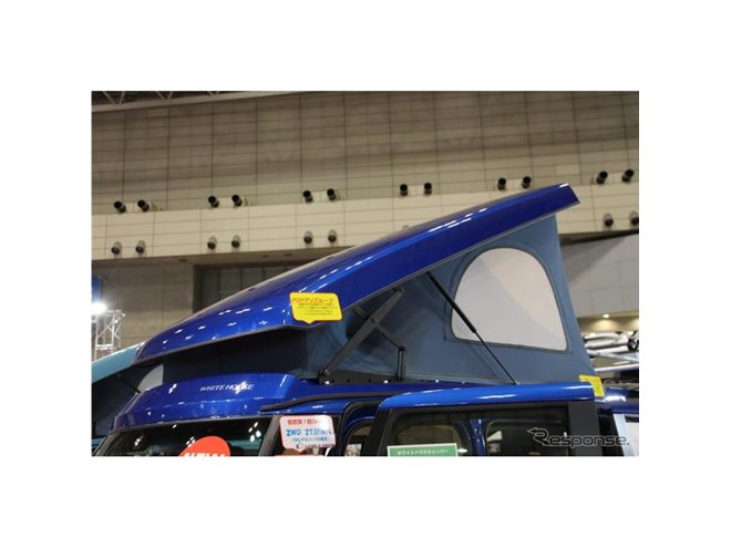 180度回転する運転席のN-BOX軽キャンパー、ホワイトハウスが初展示