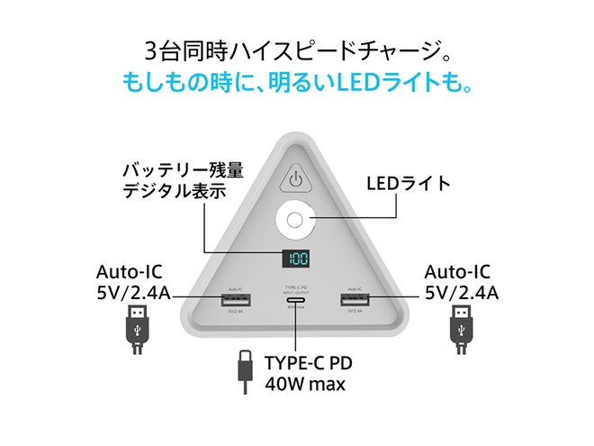 期間限定割引☆cheero Power Mountain 50000mAh cheero、大容量50000mAhのおにぎり型モバイルバッテリーに新色