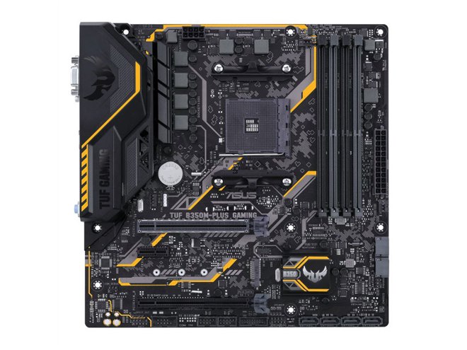 ASUS、Raven Ridge対応のゲーミングMicroATXマザー「TUF B350M-PLUS