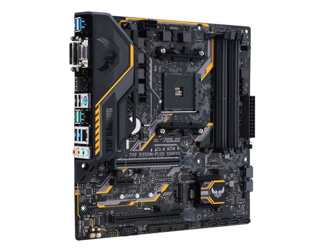 ASUS、Raven Ridge対応のゲーミングMicroATXマザー「TUF B350M-PLUS