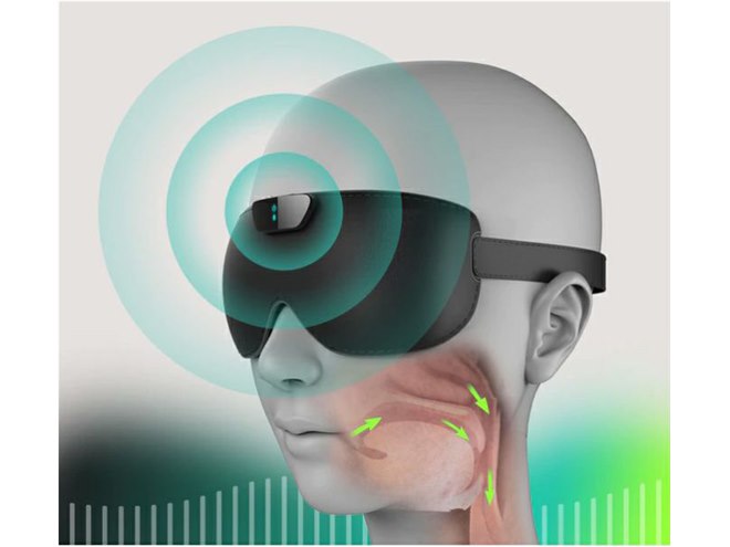 音認識と骨伝導技術で“いびき”を防止するアイマスク - 価格.com