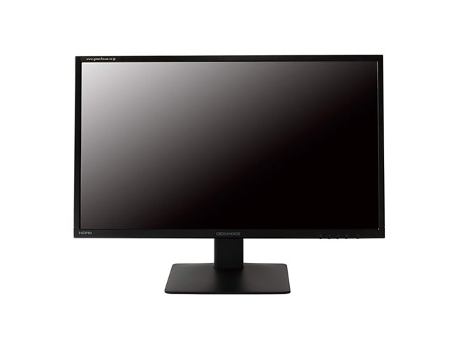 グリーンハウス、DisplayPortなどの3系統入力に対応した23.6型フルHD