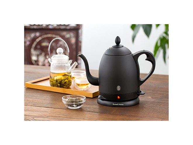 【限定SALE価格】Russell Hobbs 電気ケトル ブラック ラッセルホブス Russell Hobbsカフェケトル 0.8L（マット