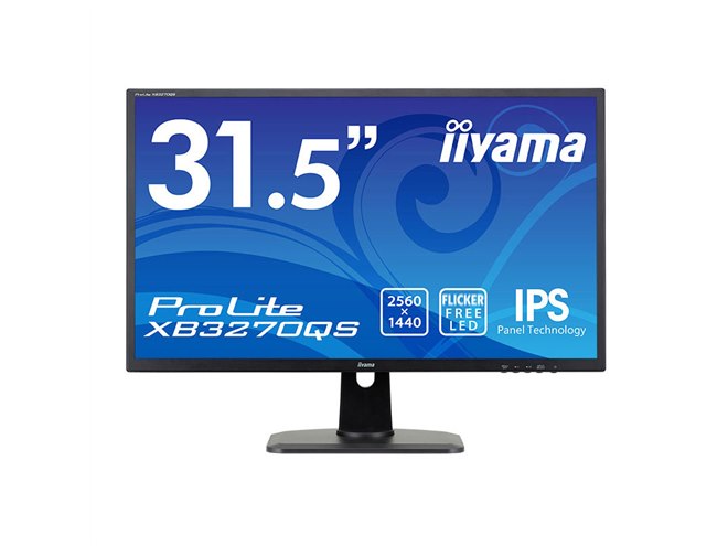 iiyama、高精細な2560×1440表示の31.5型ワイド液晶ディスプレイ