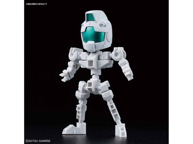 SDガンダム クロスシルエット」より、ジムヘッド付属の白いCSフレーム