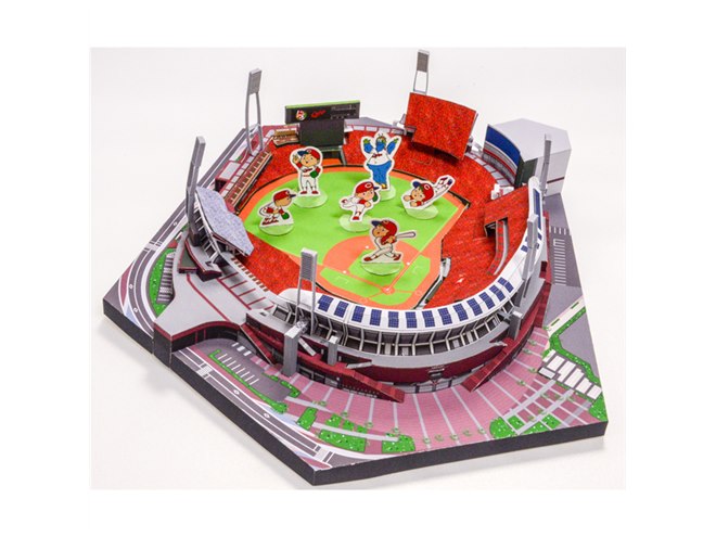 ぴあ、ペーパークラフトで再現する「MAZDA Zoom-Zoom スタジアム広島