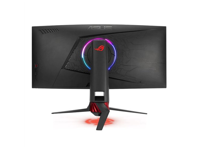 ASUS ROG 湾曲ゲーミングモニター XG35VQ ASUS、3440×1440対応の35型曲面ゲーミング液晶「ROG Strix XG35VQ