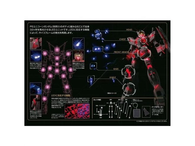 バンダイ、「ユニコーンガンダム用 LEDユニット」5月発送分の予約開始