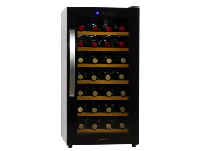 デバイスタイル、日本製ペルチェユニットを2基搭載した28本用ワイン