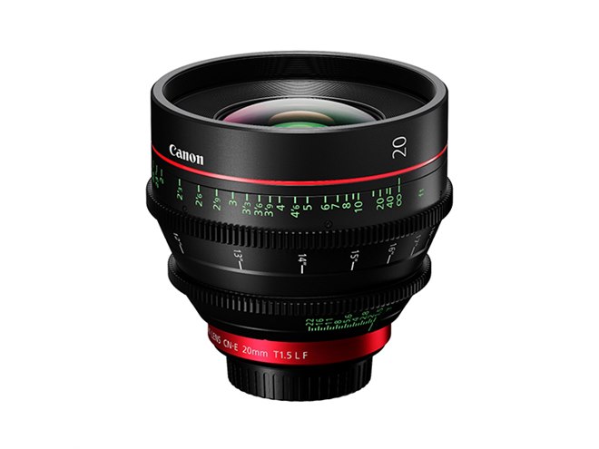キヤノン、4Kカメラに対応した単焦点レンズ「CN-E20mm T1.5 L F