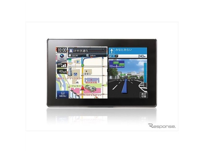 ユピテル ポータブルナビ <フルセグ＞YPF7540 2018年版 マップル地図