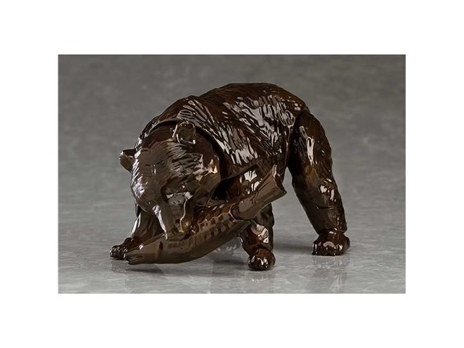 北海道の定番、鮭をくわえた木彫りの熊が「figma ヒグマ」として登場