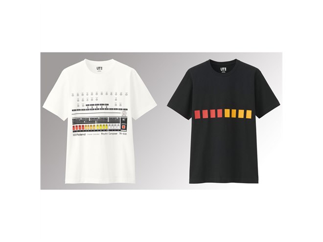 伝説のリズムマシン「TR-808」をモチーフにしたユニクロTシャツ