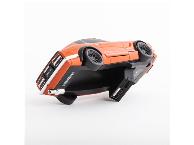 日産フェアレディ240Z」モバイルバッテリー、光るヘッドライト
