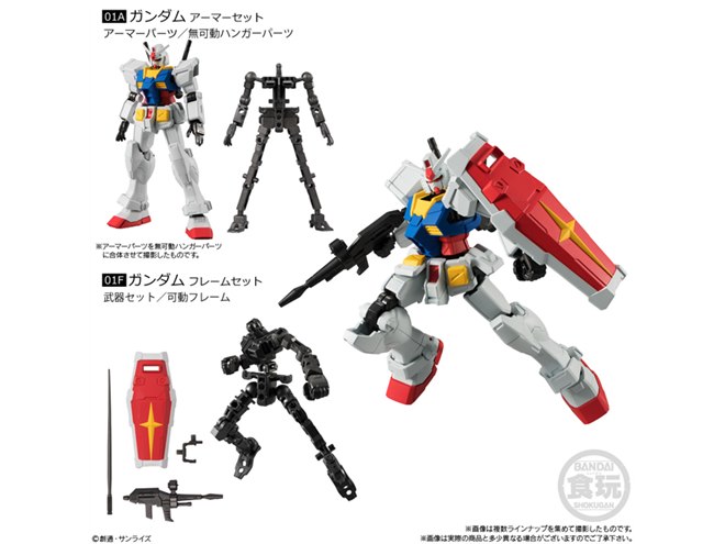 バンダイ、「ガンダム」「シャア専用ザク」「百式」など110mm