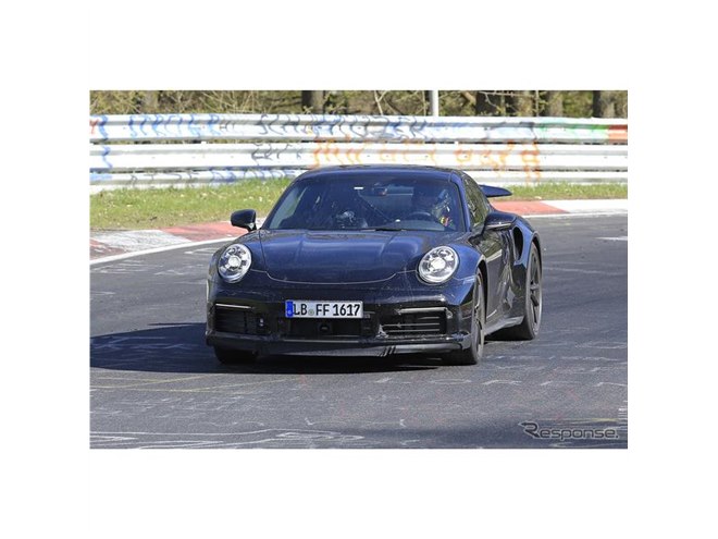 ヴェイロン超える加速力…ポルシェ 911ターボ、ワイドな次期型ボディを