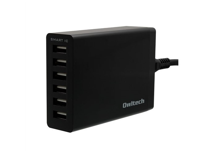 オウルテック、「かしこく充電」機能を搭載した6ポートUSB充電器
