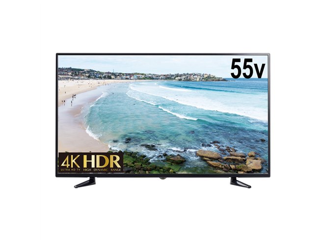 テレビ GREEN HOUSE グリーンハウス、59,780円の4K/HDR対応55V型テレビをMrMaxで独占販売