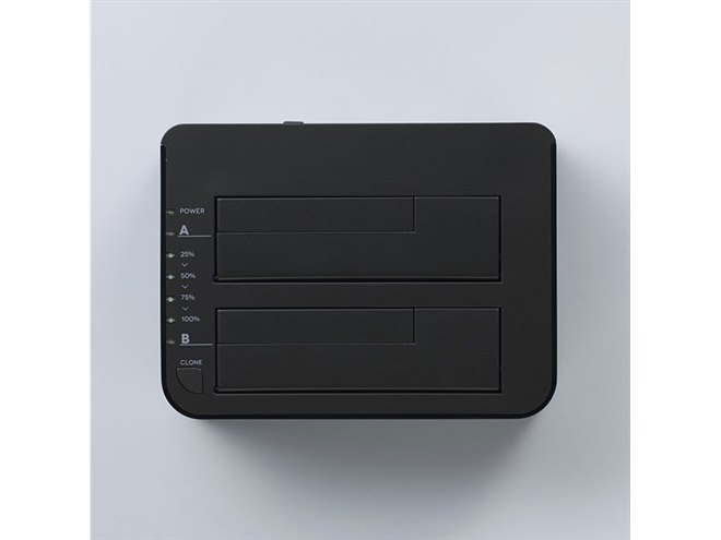 ロジテック、エラースキップ機能搭載の2BAYスタンド型HDD