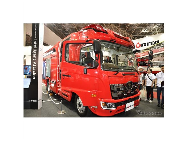 MORITA 最新消防車、特撮マシン風ボディがカッコイイ Latest fire truck of Japan