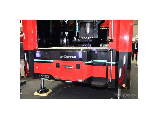 輸出仕様の多目的ポンプ車、MVF13…東京国際消防防災展2018［詳細画像 