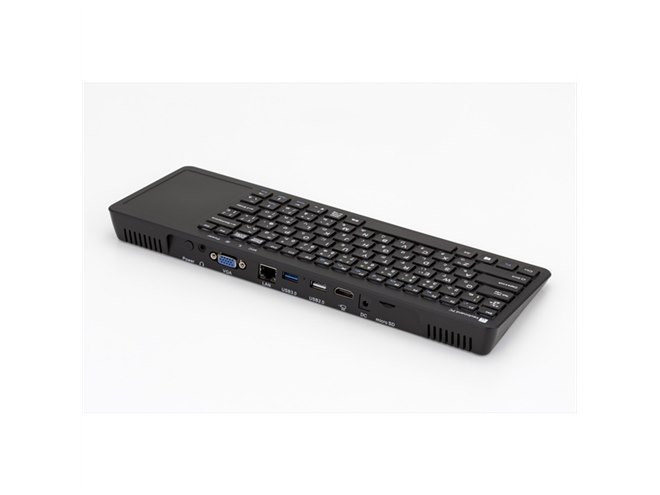 テックウインド、バッテリー内蔵の「キーボードPC」にWindows10 Pro