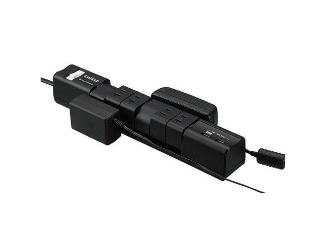 プリンストン、2ポートUSB給電機能付き回転式6個口OAタップ - 価格.com