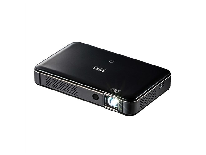 サンワサプライ　モバイルプロジェクター　400-PRJ024 サンワ、高輝度400ルーメンの小型モバイルプロジェクター「400
