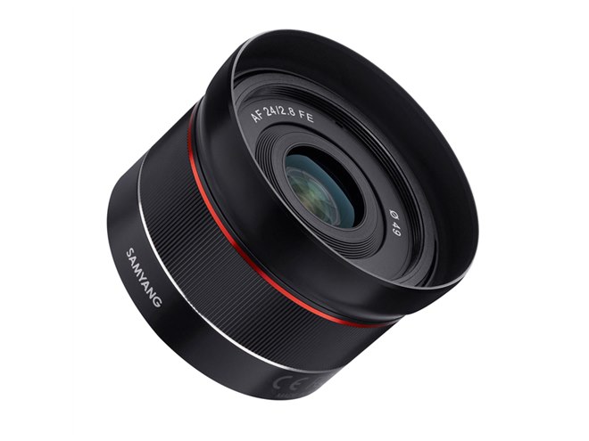 SAMYANG AF24mm F2.8FE単焦点レンズ ソニーEマウント用 サムヤン、ソニーEマウント対応の小型・軽量レンズ「AF 24mm F2.8 FE