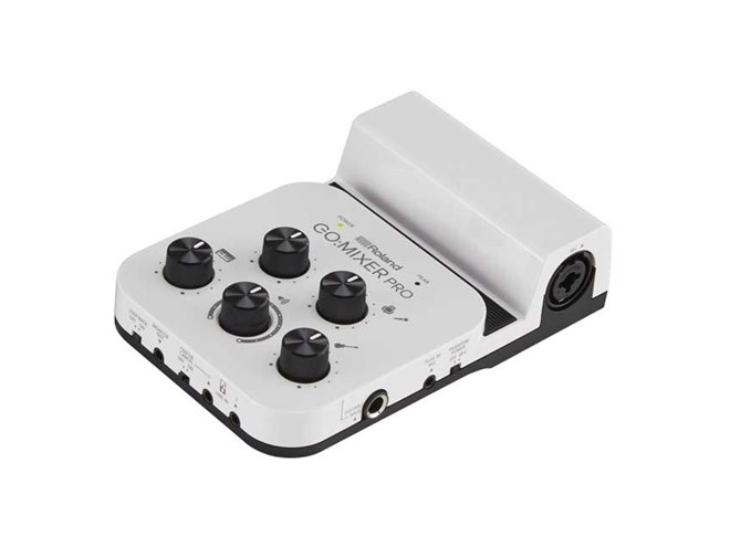 ROLAND GO:MIXER スマートフォン用 オーディオミキサー ローランドのスマホ用オーディオ・ミキサー「GO:MIXER PRO-X」。マイク