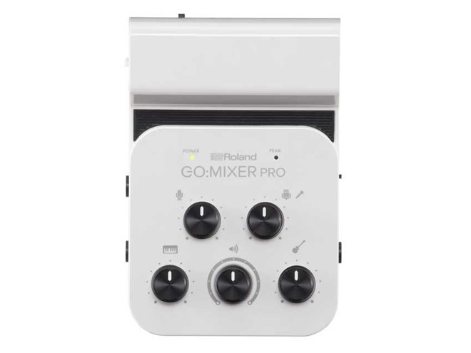 ローランド、高音質で収録できるスマホ用オーディオ・ミキサー「GO