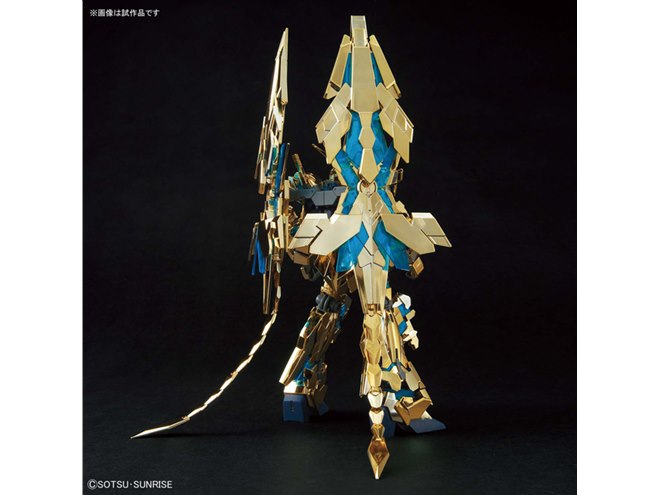 機動戦士ガンダムNT」NT版フェネクスのゴールドコーティングガンプラが