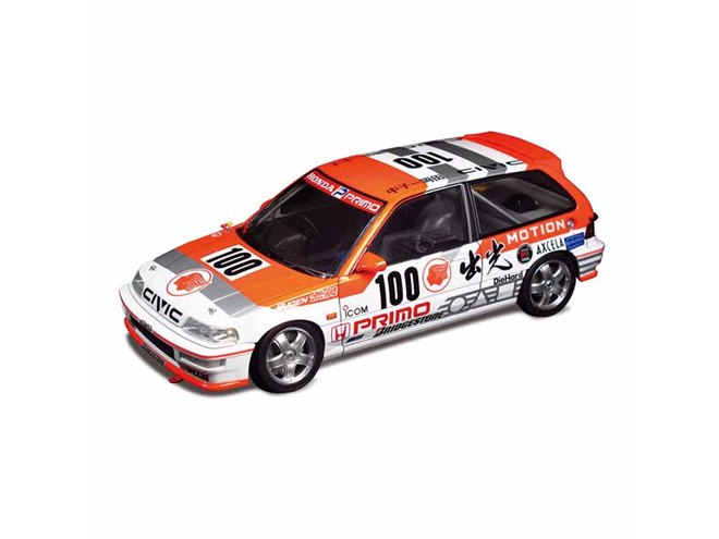 アオシマ ホンダ グランドシビック EF系 1/24 プラモデル完成品 AOSHIMA、1/24スケールプラモ「ホンダ シビック EF9 Gr.A '91 出光仕様