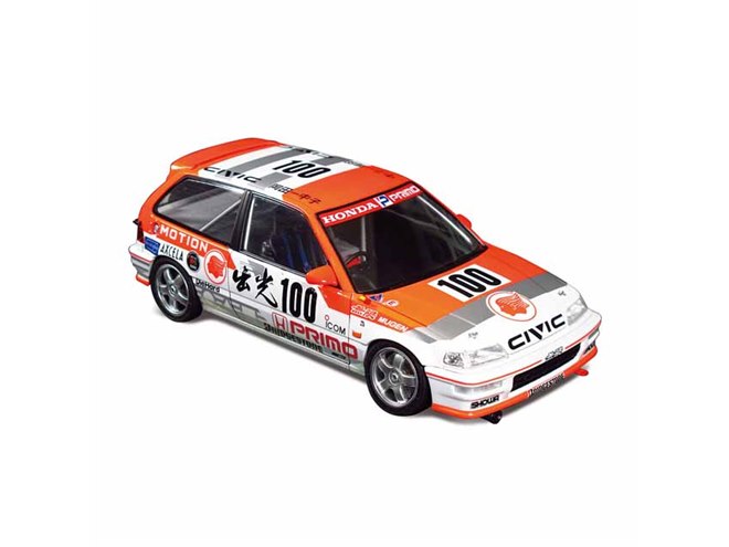 AOSHIMA、1/24スケールプラモ「ホンダ シビック EF9 Gr.A '91 出光仕様