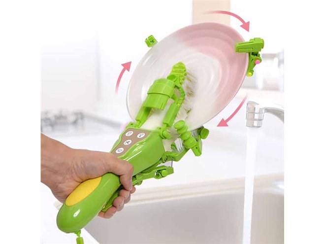 サンコー、“つかんで回す”コードレス式の食洗機「くるさらウォッシュ