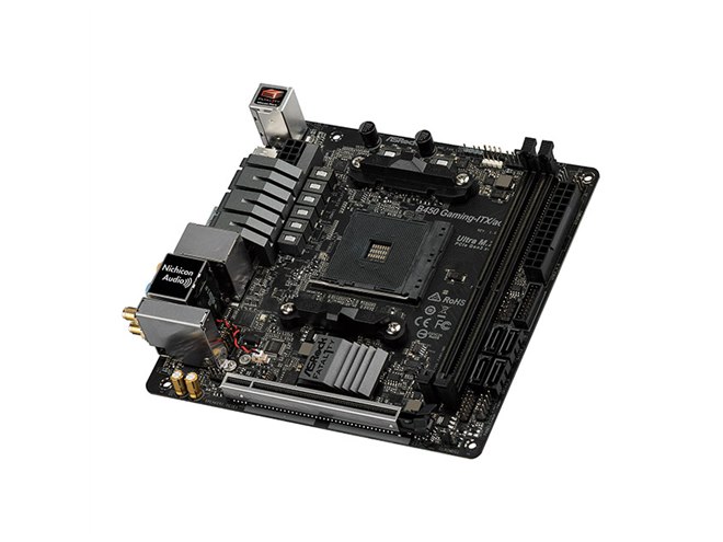 ASRock、「AMD B450」を搭載したMini ITXゲーミングマザー