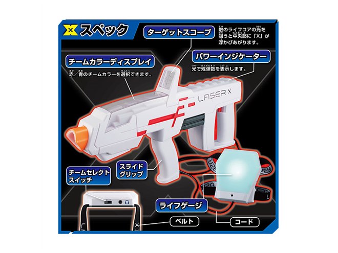 レーザークロスシューティング 5丁セット LASER X Cプラスター