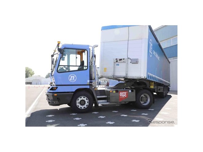 トラックが無人で搬入・荷台の脱着、自動運転と電動化技術で効率化を