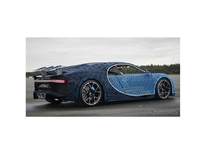 レゴでブガッティ シロン実物大モデル…EVで最高速20km/h、部品100万点