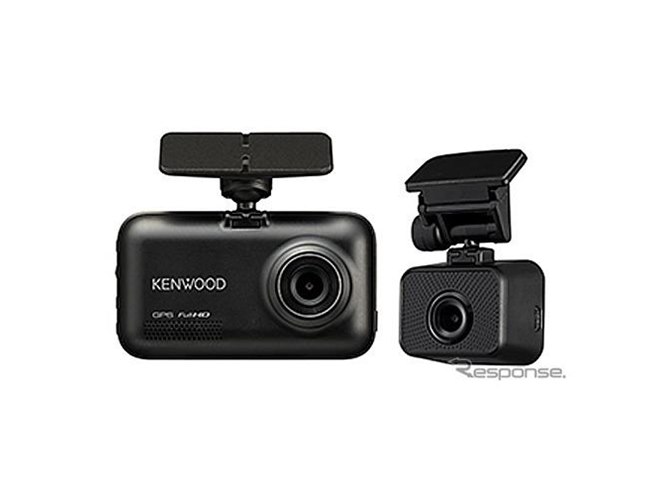 ケンウッド、後方や車室内の録画もできる2カメラドラレコ2機種を発売へ