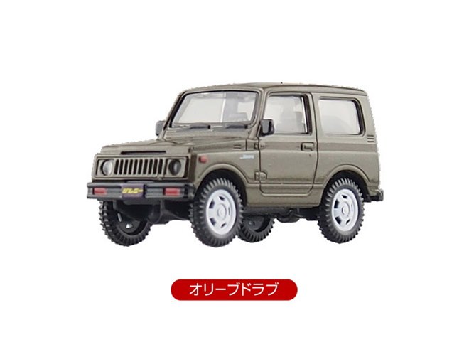 ジムニー SJ30 ミニカー アオシマ 1/64 オリーブドラブ 絶版